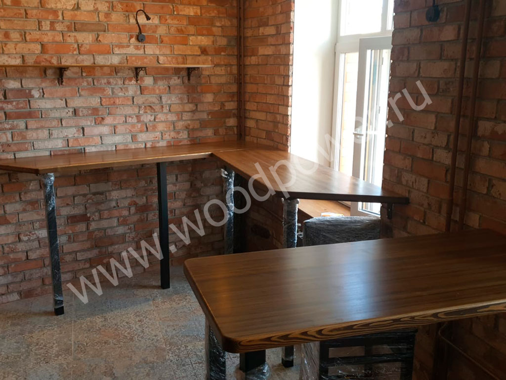 Столешницы для баров, кафе и ресторанов из дерева